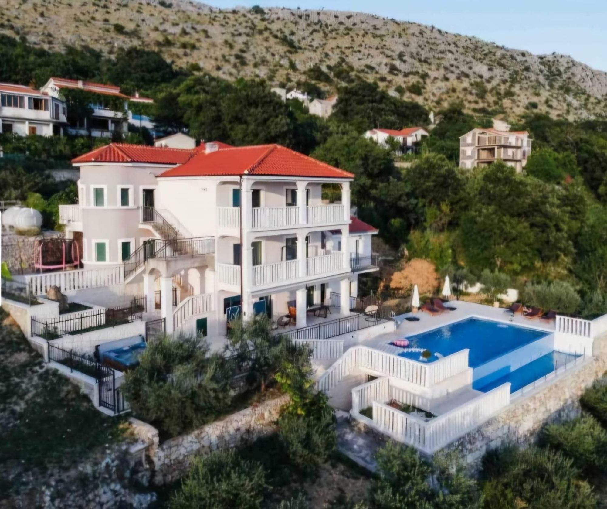 פודסטראנה Sea View Luxury Apart Hotel Villa Conte With Swiming Pool And Romantic Spa מראה חיצוני תמונה